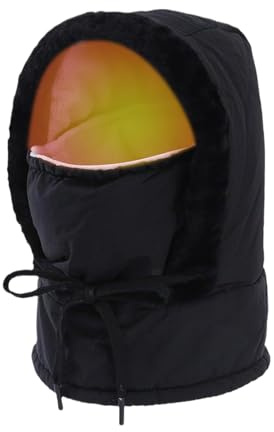 Chapeau thermique - isolé d'hiver poids lourd avec couverture de visage détachable pour une chaleur maximale, une protection contre le froid doux et durable, un équipement d'hiver en plein air