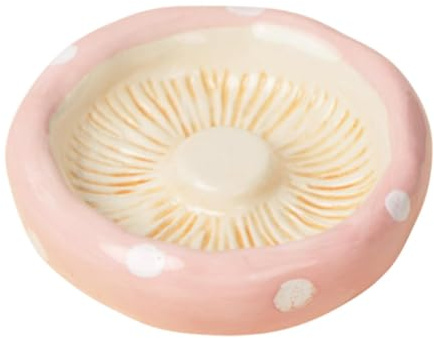 Gcljlmy Criceto in ceramica, ciotola per porcellini d'India, criceto fornisce piccoli animali domestici per criceti fretti piccoli animali (testa di funghi)