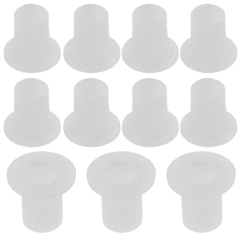 Housoutil 40 Espaciadores de Eje de Plástico Blanco para Patines en Línea, Accesorios Compatibles Patines, Paquete para Repuestos y Mantenimiento