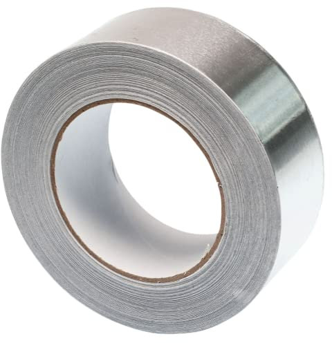 GOCABLETIES Aluminium Klebeband, 48 mm x 50 m, selbstklebendes Alu Klebeband, silber, Wasser- und hitzebeständig Band zum Versiegeln, Reparieren und Isolieren, 1 Rolle