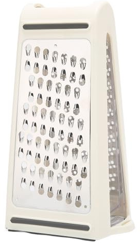 Käsereibe, Doppelseitiger, Abnehmbarer Behälter aus ABS PS Material und Griffen aus PS Material Reibe Reibe mit Einem Durchsichtigen Behälter für Käse Gemüse Knoblauch und Ingwer