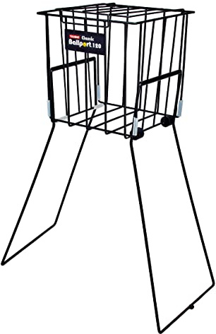 Tourna Ballport 120 with Wheels Tennis Ball Pick-Up Hopper, Black