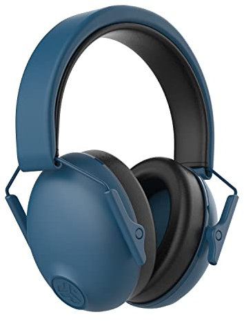 JLab JBuddies Protect Kids Ear Defenders - Protecteurs Auditifs Réglables pour Enfants, 23dB NRR - Casque de Protection Auditive pour Enfants, Tout-petits, Garçons et Filles - Bleu Marine