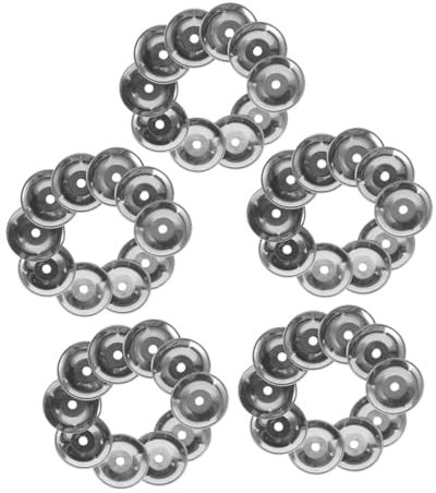 Vaguelly 50stücke Jazz Drum Crash Becken Übungsbecken Aus Edelstahl Für Schlagzeug Zubehör Für Musikinstrumente Langlebig Und Tragbar