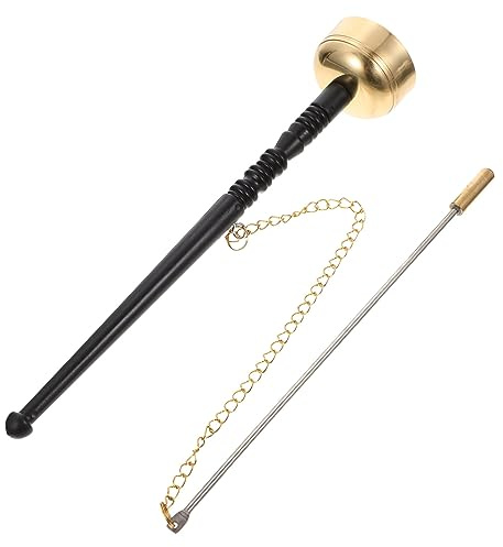 ibasenice Campana Yin Qing Budista Hecha a Mano Gran Carillón de Cobre para Yoga Y Rituales de Oración