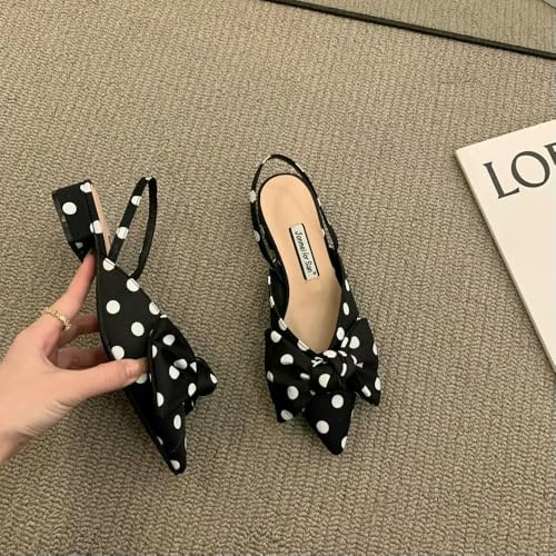 ZBDP Damsandaler Mode Låga klackar Sandaler Damskor Eleganta spetsiga remmar Mode Party Pumps