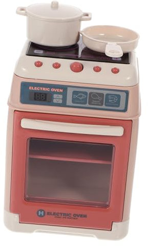 BESTonZON 1juego Mini Horno Eléctrico Juguete para Cocina De Realista para Niñas rol Educativo para Cumpleaños Material Seguro