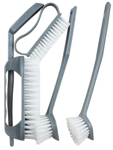 Dish Brush Kitchen Washing Up Scrubbing Scrub Brushes Sink Dishes Pots Pans Non Scratch Durable Bristles Dishwashing with Handle Countertops Cleaning Bathroom Household Scrubber Tools (Pack of 4)