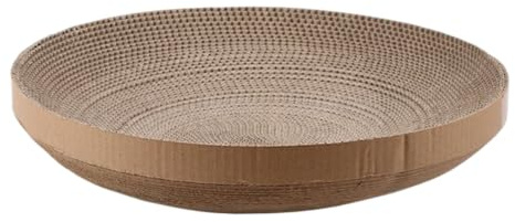 Recambio de rascador para gatos redondo de 15 pulgadas, recambio de almohadilla para rascar para gatos de cartón corrugado para juego activo, alivio del estrés y comportamiento natural de rascado, 1