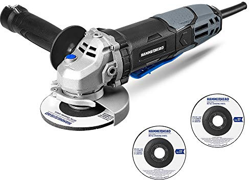Hammerhead 6-Amp 4-1/2 Inch Angle Grinder with 3 pcs Grinding Wheel – HAAG060