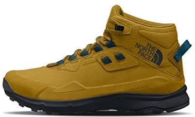 THE NORTH FACE Men's Cragstone Leather Mid Waterproof Hiking Boot, Arrowwood Yellow/Tnf Black, 10 UK