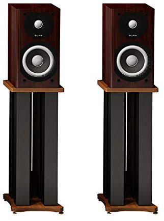 BTZHY Supporto per Altoparlante,Confezione da 2 colonne universali da Pavimento in Metallo da 5 x 5 cm, dotate di Piedini in Rame Puro, per Audio Surround e Altoparlanti da scaffale