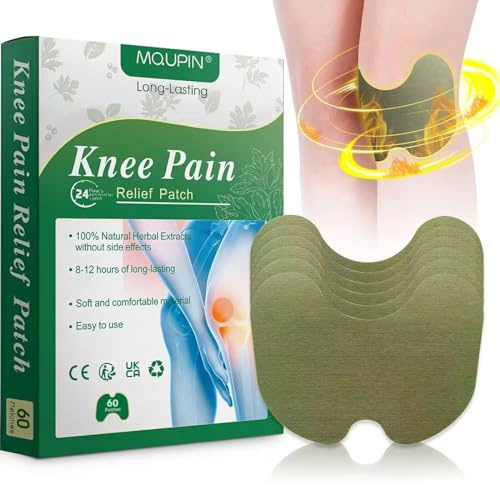 60 Pcs Patch Chauffant,MQUPIN Patch Anti Douleur,Patch de soulagement de la Douleur au Genou,Idéal Pour Douleurs au Cou, Nuque, Epaules, Articulations, Courbatures