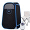 Portable Steam Sauna,Portable Steam Sauna Tent,with 1000w&2.2l Steam Generator,Personal Sauna Tent for Relaxation & Spa at Home Remote Comes with Remote Control,Folding Chair（Black）