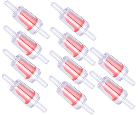 Check Valve, 4mm PP One Way Air Pump Water Stop Check Valve, Aquarium Fish Tank, Food and Beverage, Equipment, Industry (4mm red)