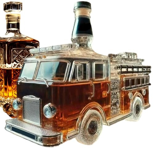 Decantador de whisky | Garrafas para vino y licores con diseño automotivado, dispensador de alcohol para estante de bar, ideas de regalo para el día del padre, cumpleaños, boda, bourbon brandy tequila