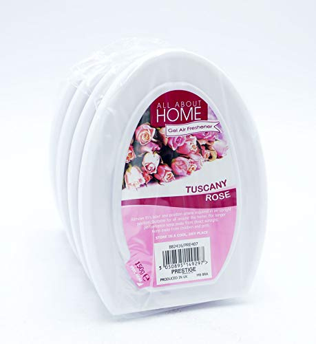 All About Home Tuscany Rose Gel Air Freshener - Pack of 4