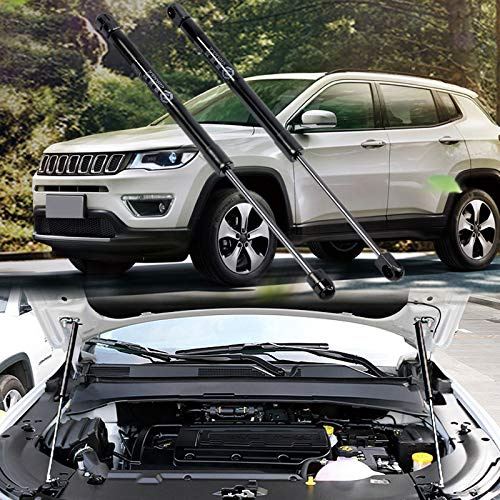 Autophoton per Compass 2017 2018 2019 2020 2021 2022 in acciaio inossidabile Supporti anteriori del cofano motore Ammortizzatore di sollevamento 2 pezzi