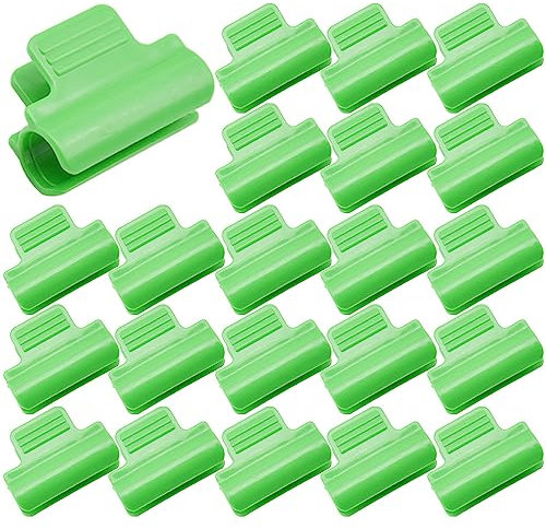 CEEYSEE 20Pcs Greenhouse Clamps Ø16mm Garden Shading Pipe Clips Greenhouse Film Clamps for Fixing Plant Cover Greenhouse Plant Stakes Shed Film Shading Net Pipe Clamps (Ø16mm)