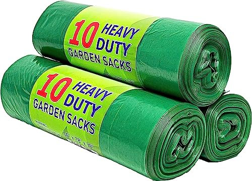 BARGAIN FACTORY - Heavy Duty Garden Bin Bags 100 Litre - Extra Strong Multipurpose Bin Liners for Garden Bins - Made From Recycled Waste (Pack of 30)