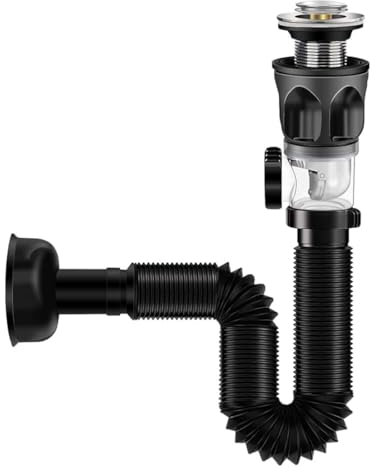 CULEO Purgeurs de robinets,Accessoires de lavabo universels 32 mm, tuyau de vidange télescopique extractible pour cuisine