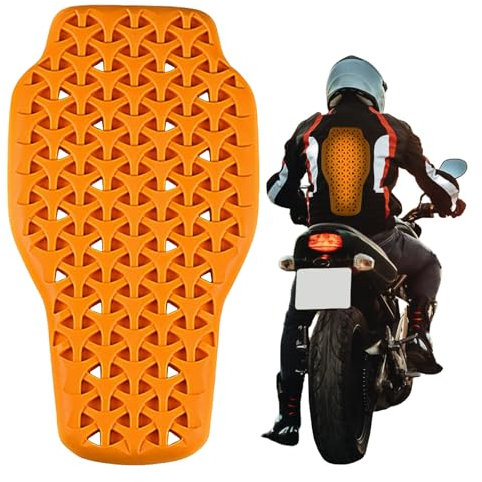 Protection dorsale de moto amovible, 42 x 23 cm, rembourrage dorsal amovible pour veste de moto, flexible et respirant Protection dorsale de moto unisexe