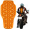 Paraschiena per moto, rimovibile, per moto, 42 x 23 cm, imbottitura posteriore rimovibile, per giacca da moto, flessibile e traspirante, protezione per la schiena unisex