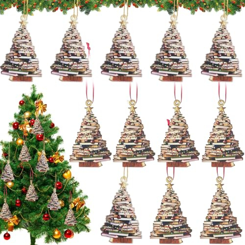 Pellinch Julgransdekoration, 12 stycken akrylhängare, juldekoration, julgransprydnad, akryl, juldekoration träd, julgran, julgransdekoration