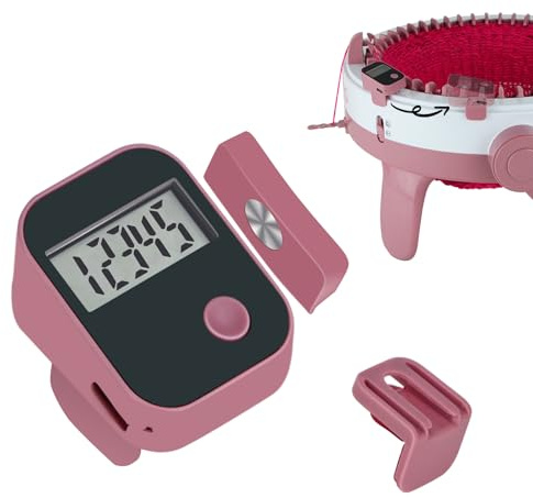Tarotoo Rechargeable Knitting Machine Counter, Row Counter for Knitting, Suitable for 32, 40 and 48 Needles, Charges Quickly and Install Easily, Knitting Machine Accessories