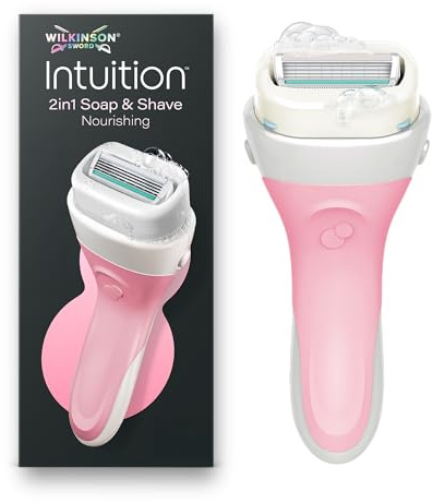 Wilkinson Sword Intuition Soap & Shave Nourishing, rasoio donna, 1 ricarica
