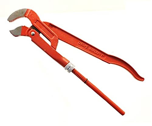 CHIAVE GIRATUBI GIRA TUBI MOD. SVEDESE DA 1 1/2 420 mm BECCHI CURVI 45°