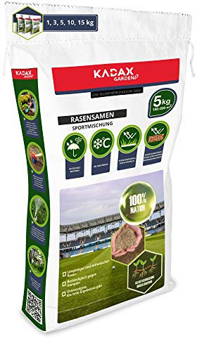 Kadax Sports Association, 200 m², erba, miscela di semi, semi di prato, semi di erba, semina del prato, miscela di prato, semi efficaci, erba, miscela di semina sul prato (5 kg)