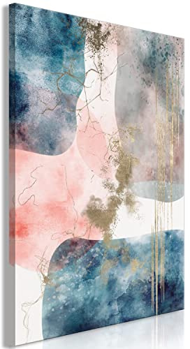 murando Cuadro Acústico Abstracto 80x120 cm espuma acústica absorbe el sonido aislamiento lienzo de 1 pieza Impresión Artística Decoración de Pared mármol colores como pintado a-A-10045-b-a