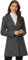 Allegra K Damen Wollmantel Revers Knopfleiste Wintercoat Mantel Dunkelgrau M