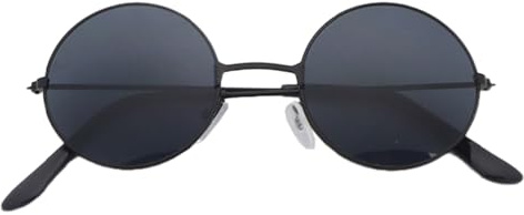 Zhongkaihua Gojo Satoru Gafas de sol Gojo Cosplay, accesorios polarizados, marco negro con lentes redondos, Marco negro., One Size