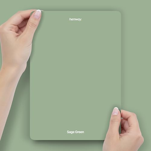 Hemway Sage Green Peel & Stick Sample Chalk Paint | A5 Accurate Colour Swatch, Mess-Free Alternative to Paint Tester Pots, Easy To Use, Eco-friendly, for Interior Furniture & Walls