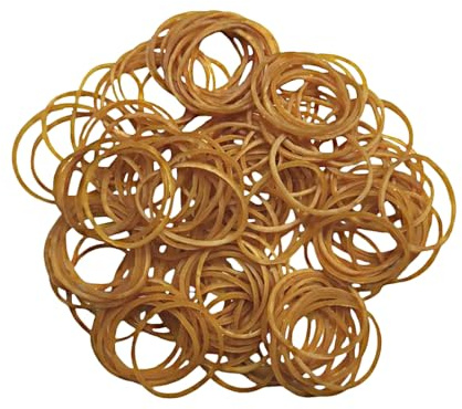 JYC CREATIVE Elastiska gummin, breda elastiska gummi, hållbara elastiska gummi, slitstarka elastiska gummi, återanvändbara elastiska gummier, (gul, 150 gram)