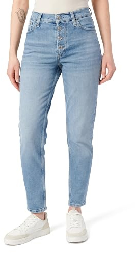 Calvin Klein Donna Jeans Mom Jean Tapered Fit, Blu (Denim Light), 29W/28L