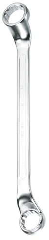 HARFINGTON Offset Extra Long Box End Wrench 24 x 27 mm Metric 12 Point 75 Degree Offset Double End Box Ratcheting Wrench CR-V Polished Long Spanner Tools for Repairs