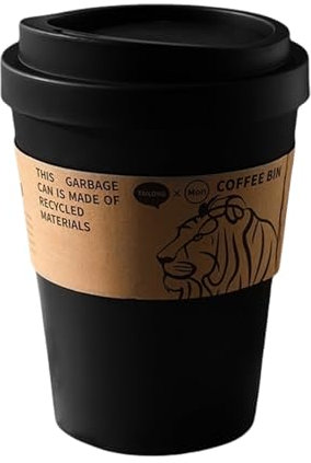 Soptunna Kaffekoppsformad Mini Papperskorg med Lock