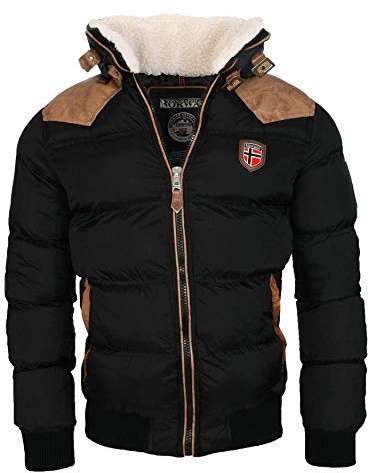 Geographical Norway Veste D'Hiver Chaude Designer Hommes Hiver Veste Matelassée