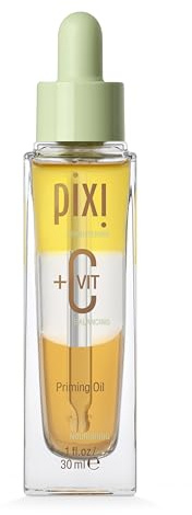 Pixi Beauty +C Vit Priming Oil | Huile Visage Nourrissante à la Vitamine C | Revitalise et Équilibre la Peau | Base de Maquillage Lumineuse | 30 ml / 1 fl oz