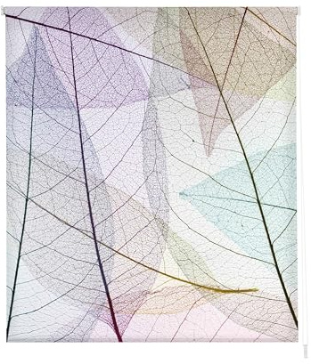 Estoralis Flores y Plantas | Estor Enrollable Diseño Moderno | Translúcido Estampado Digital | Modelo F-3132 | 110 x 180 cm (Ancho/Alto) Tamaño Tela 107 x 175 cm | Estores para Ventanas y Puertas