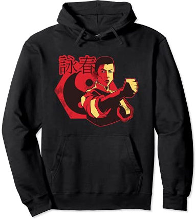 Wing Chun I Yin Yang Couteaux factices en bois épées Kung Fu Sweat à Capuche