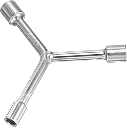 sourcing map Y Type 3 Way Hex Socket Wrench, 8mm 10mm 12mm Combination Repair Spanner Tool, 3-inch