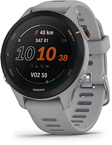 Garmin Forerunner® 255S, Smaller GPS Running Smartwatch, Advanced Insights, Long-Lasting Battery, Powder Gray