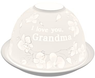 Nordic Lights Photophore pour Bougie Chauffe-Plat, Ensemble Abat-Jour et Assiette – Grand-mère