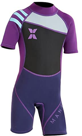 Harilla Chilren's + Sun Neoprenanzug Wassersportbekleidung Badeanzug für Kinder Warmhalten Rückenreißverschluss, XXL