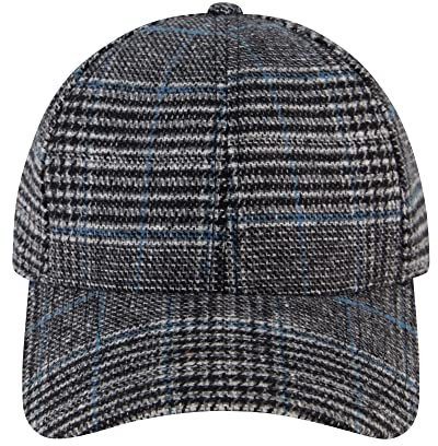 Concept One Unisex-Erwachsene C & C California Dad Hat Glen Plaid Baseball Cap mit gebogener Krempe Baseballkappe, Schwarz, Einheitsgre