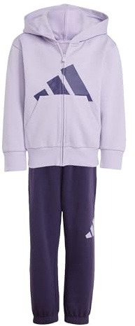 adidas Unisex - Bambini ESSENTIALS BIG LOGO TRACKSUIT, powder plum/aurora plum, 6-7 Years